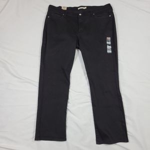 NWT Women's Levis classic Straight Jeans  Black Sz 20 W